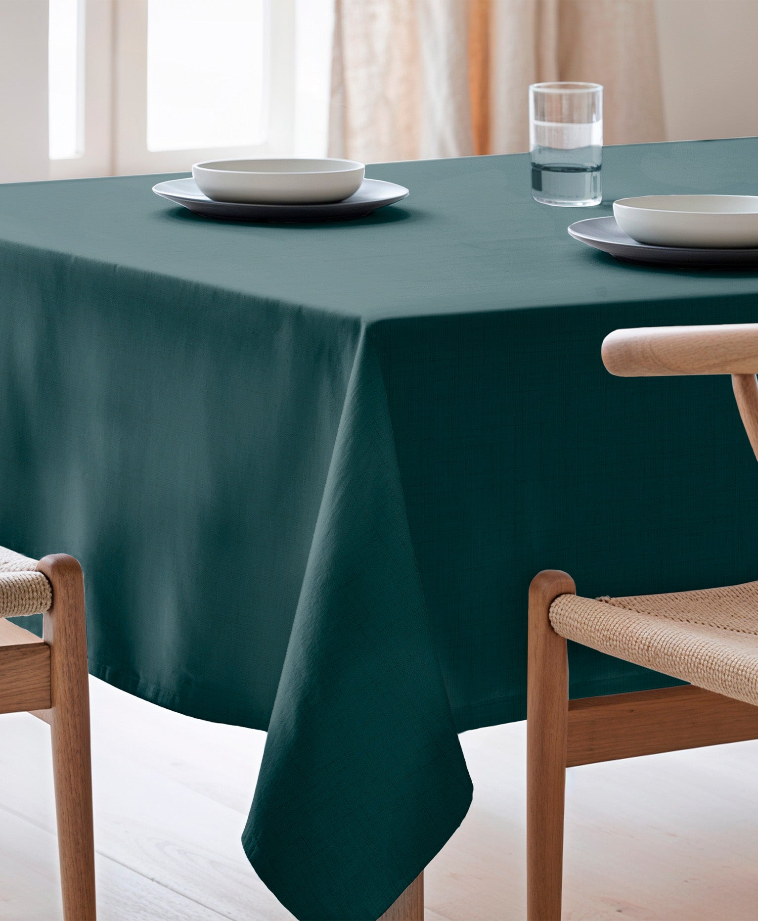 Mantel antimanchas Zen Forest, mantel verde
