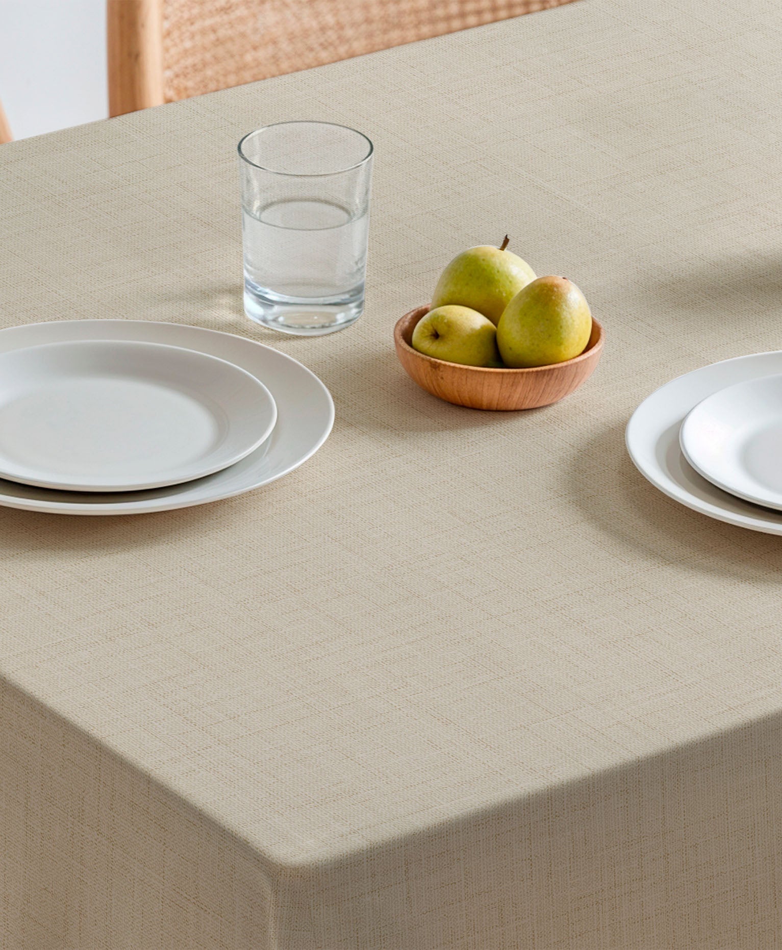 Mantel antimanchas Zen lino, mantel natural