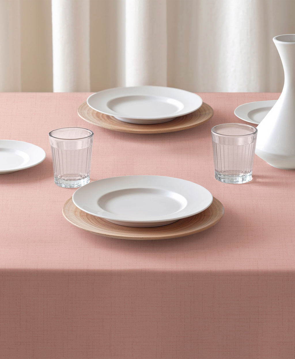 Mantel antimanchas Zen maquillaje, mantel rosa