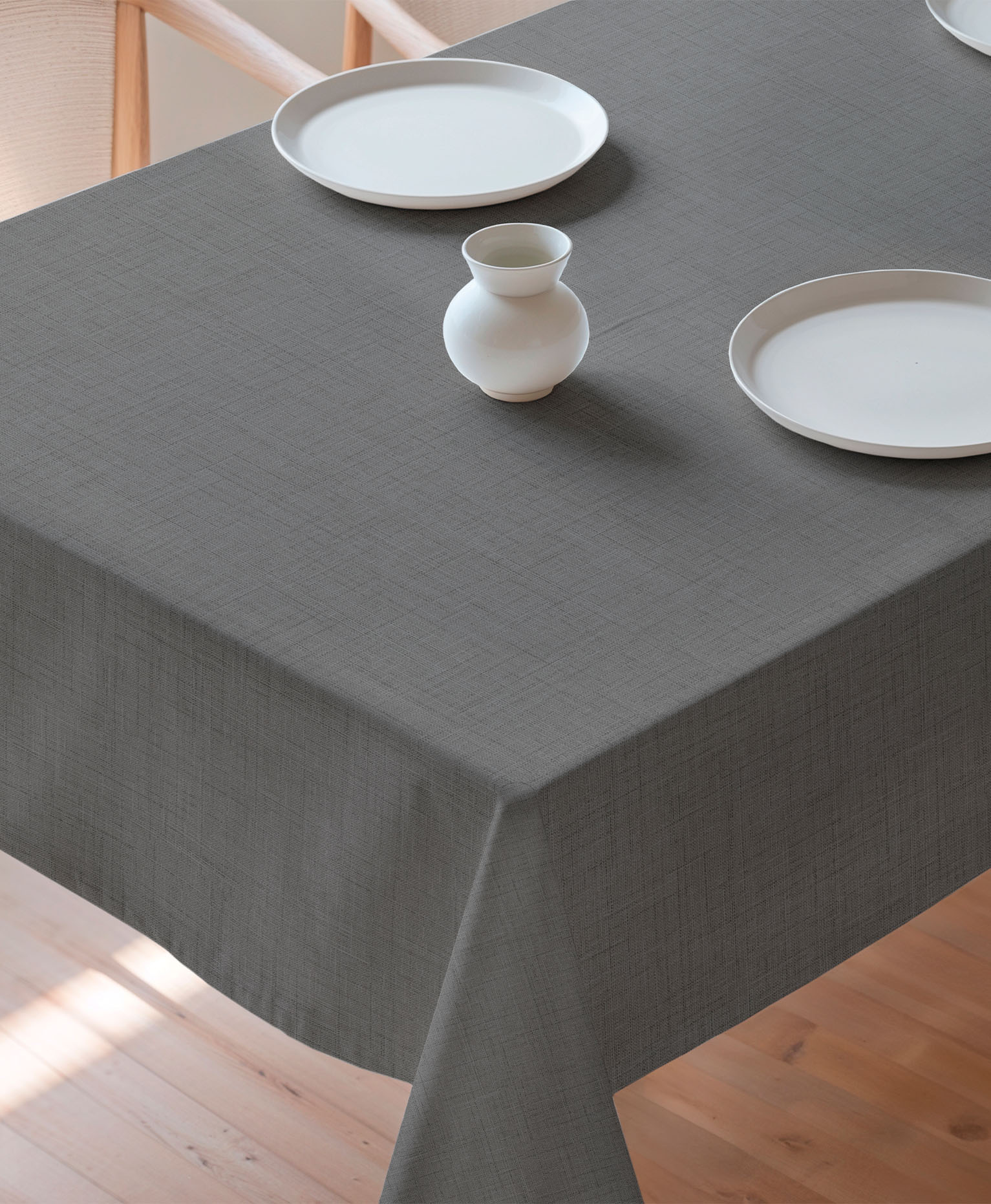 Mantel antimanchas Zen Perla, mantel gris claro