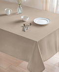 Mantel color taupe, mantel antimanchas, mantel marrón claro