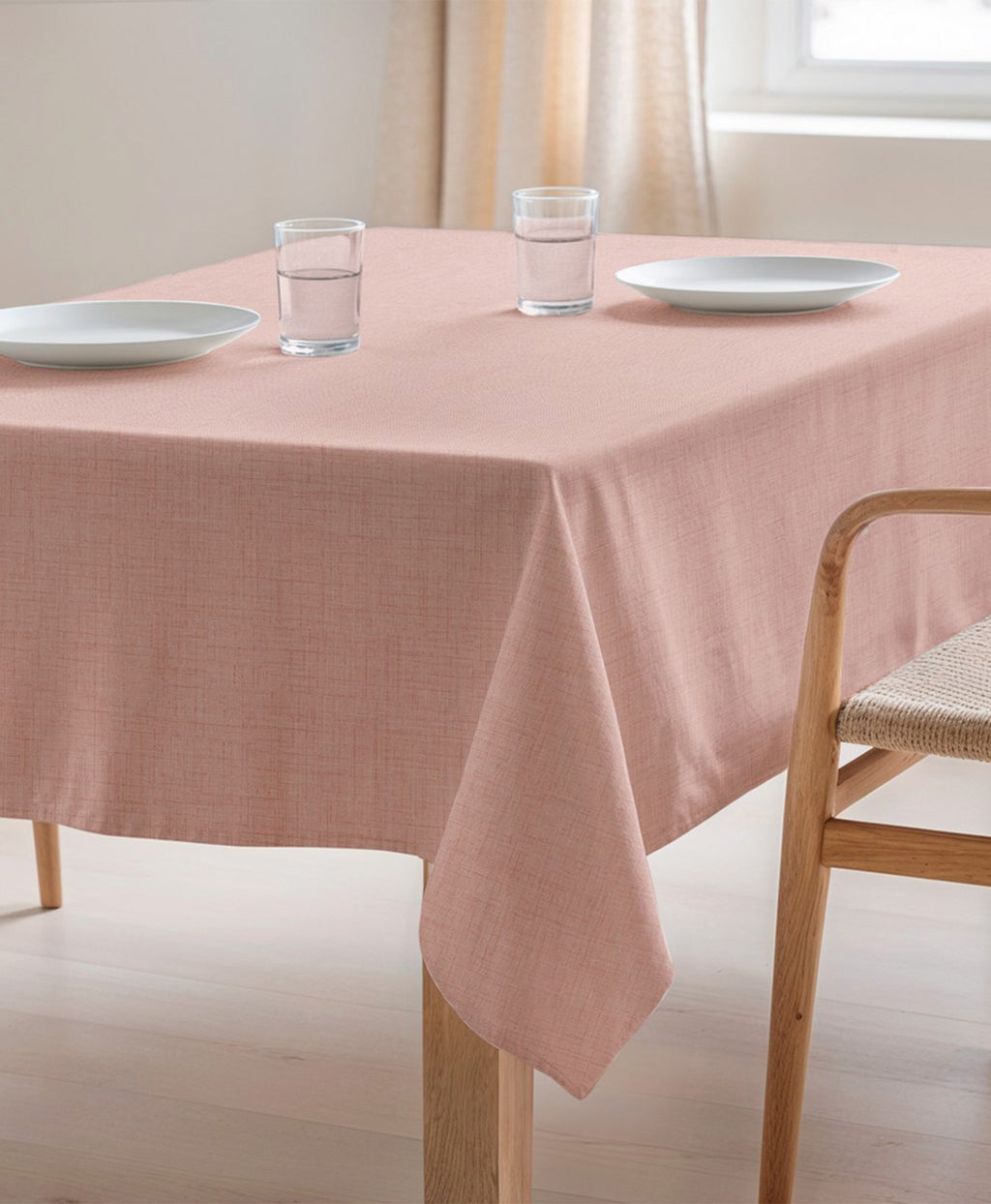 Mantel rosa palo, mantel antimanchas, mantel liso