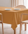 Mantel Ocre, mantel antimanchas, mantel liso amarillo