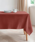 Mantel terracota, mantel antimanchas liso, mantel antimanchas terracota