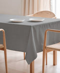 mantel liso gris, mantel antimanchas, mantel gris oscuro