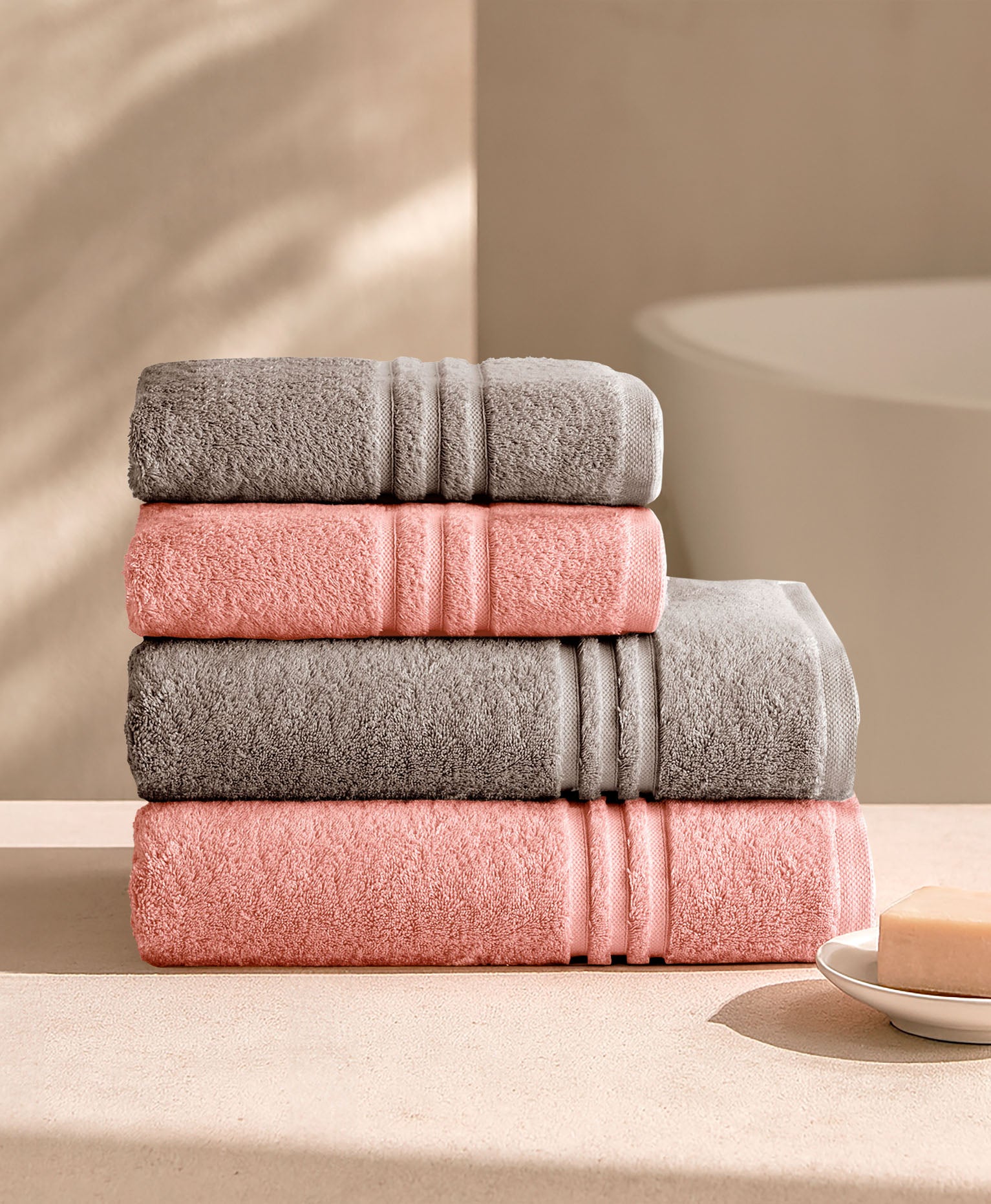 Pack Bicolor Taupe-Coral