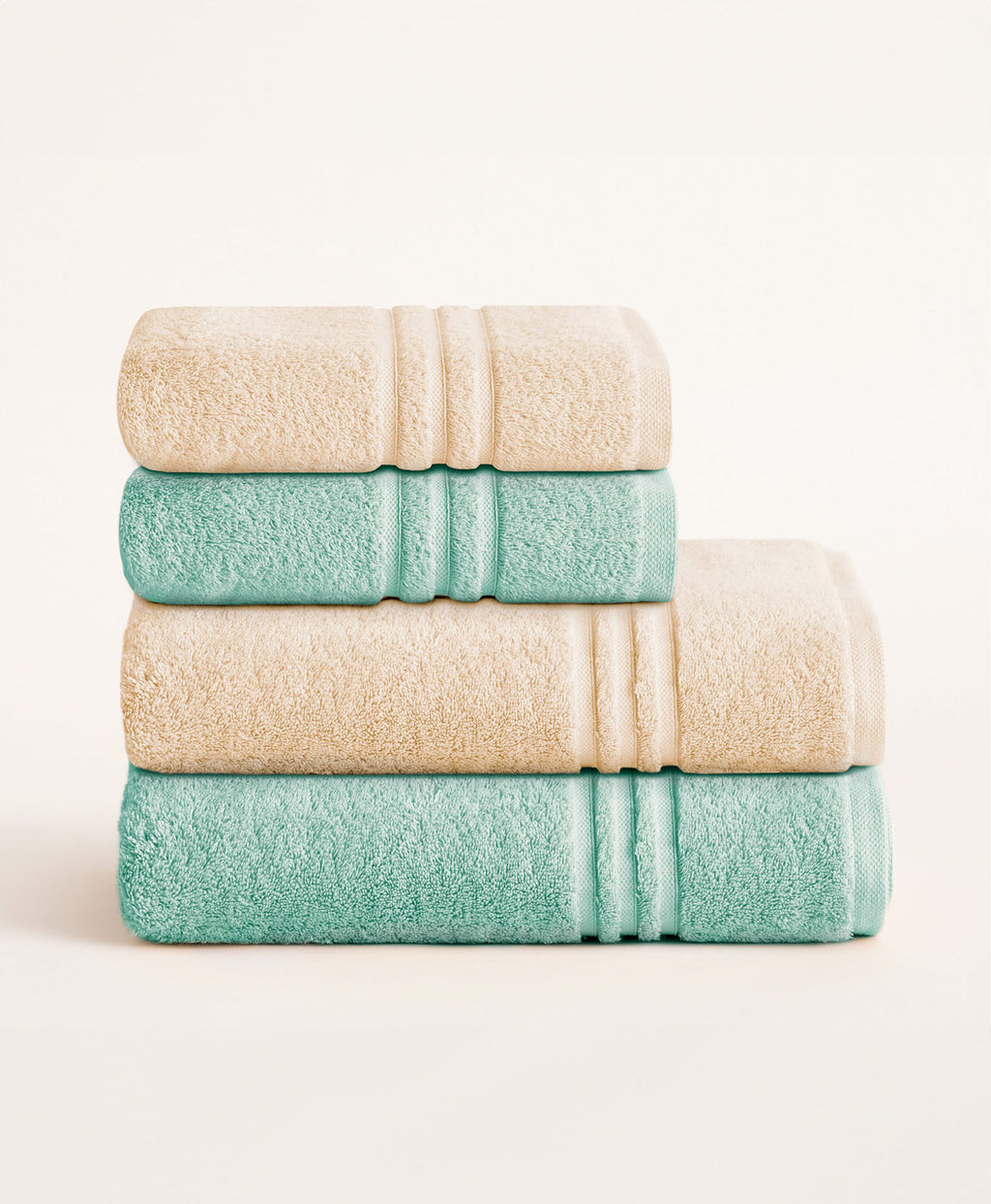 Pack bicolor Beige-Aguamarina
