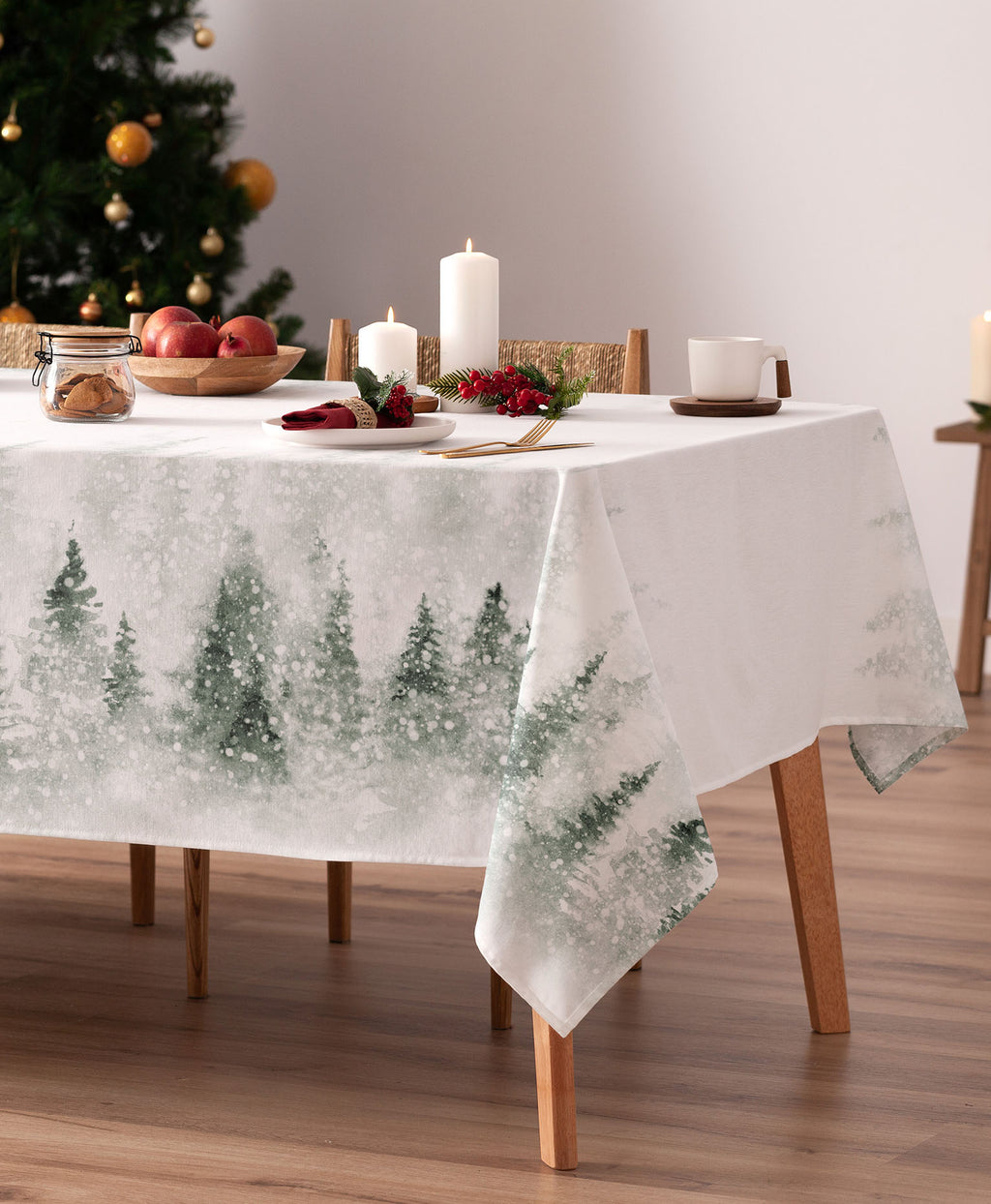 Mantel navidad Aslan Verde