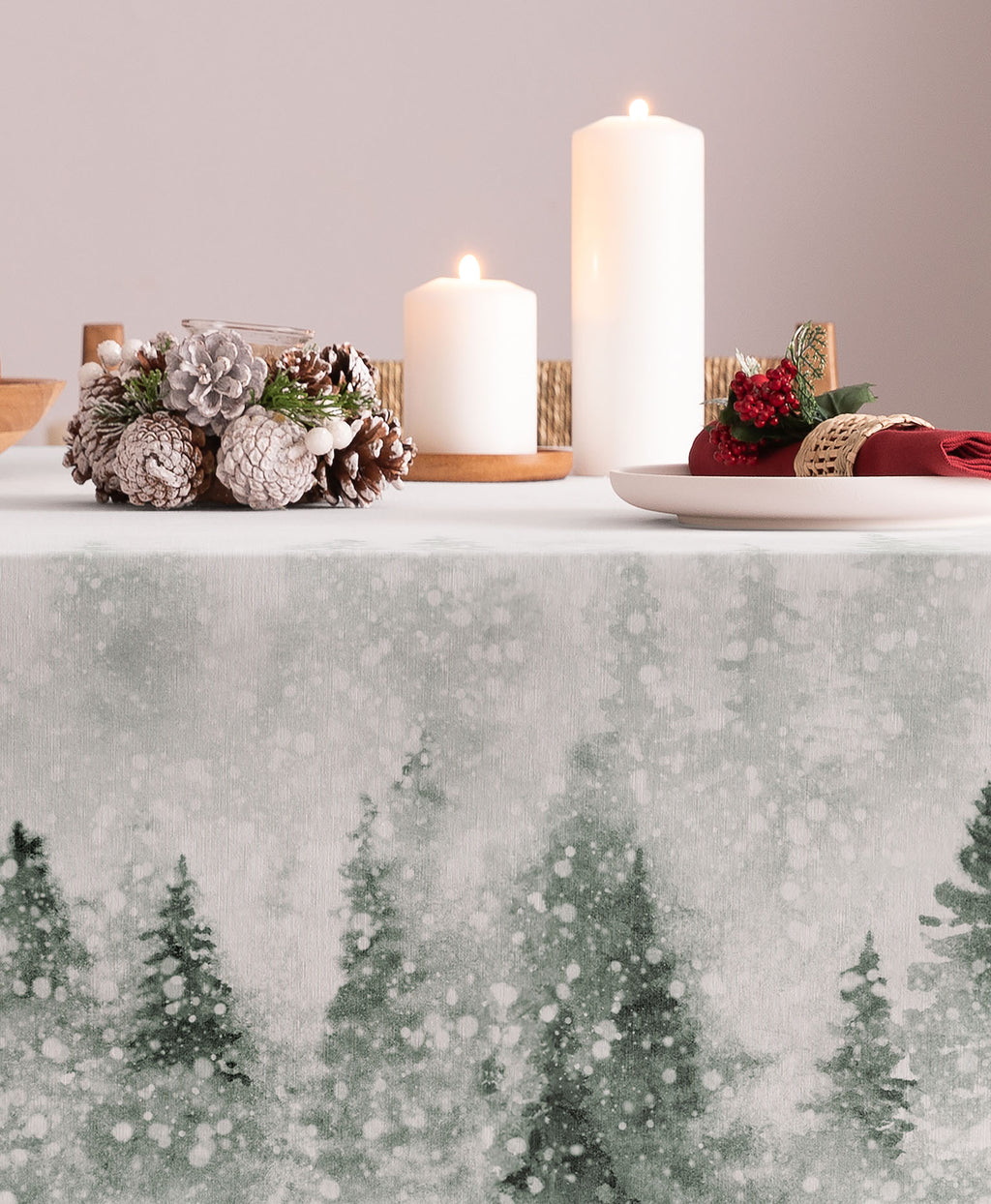 Mantel navidad Aslan Verde