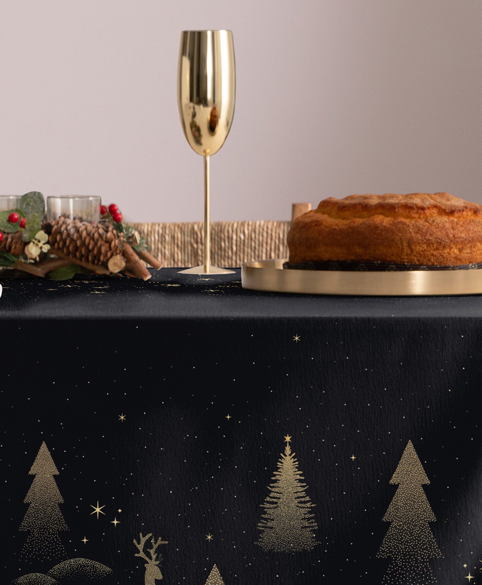 Mantel antimanchas navidad Comet Marino