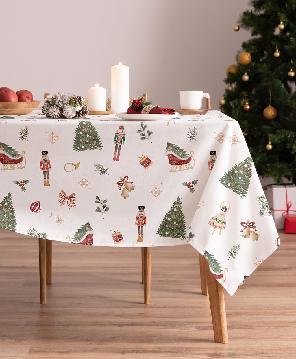 Mantel navidad Nutcracker Multicolor, mantel navidad cascanueces,