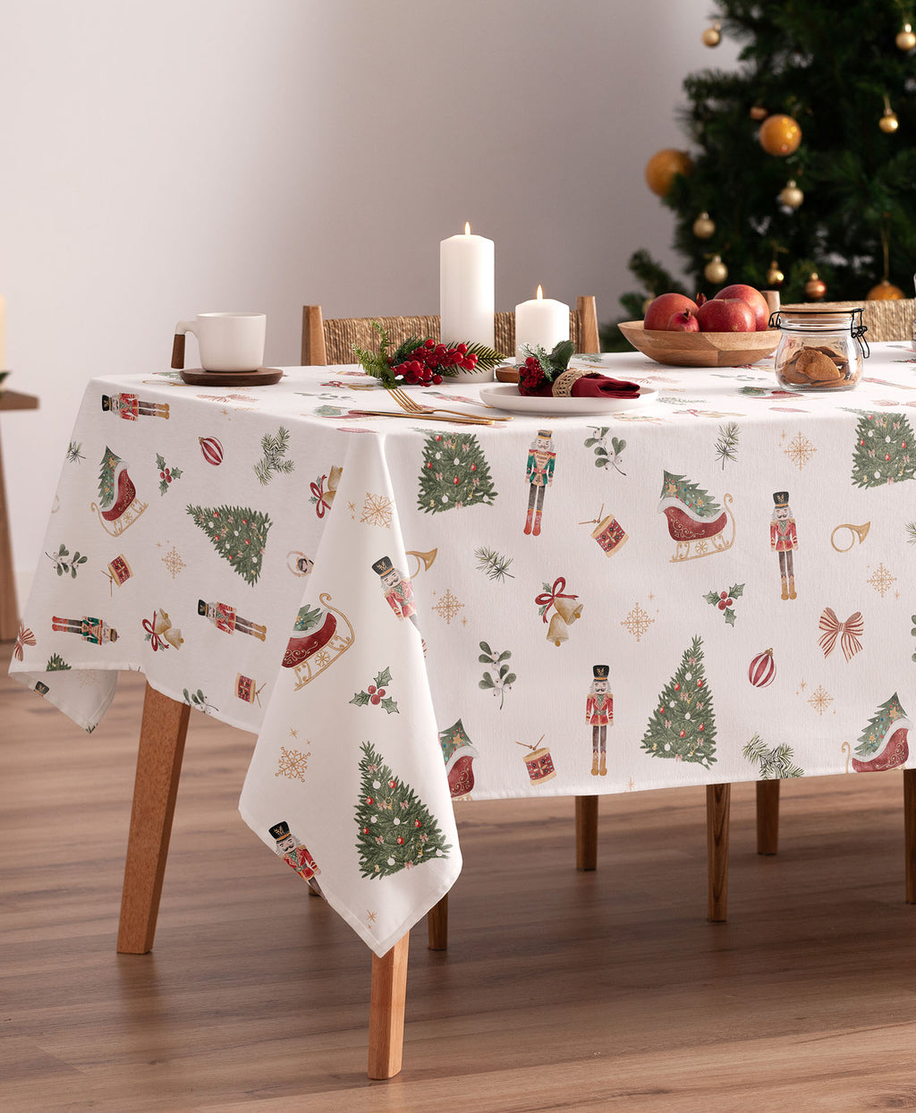 Mantel navidad Nutcracker Multicolor, mantel navidad cascanueces,