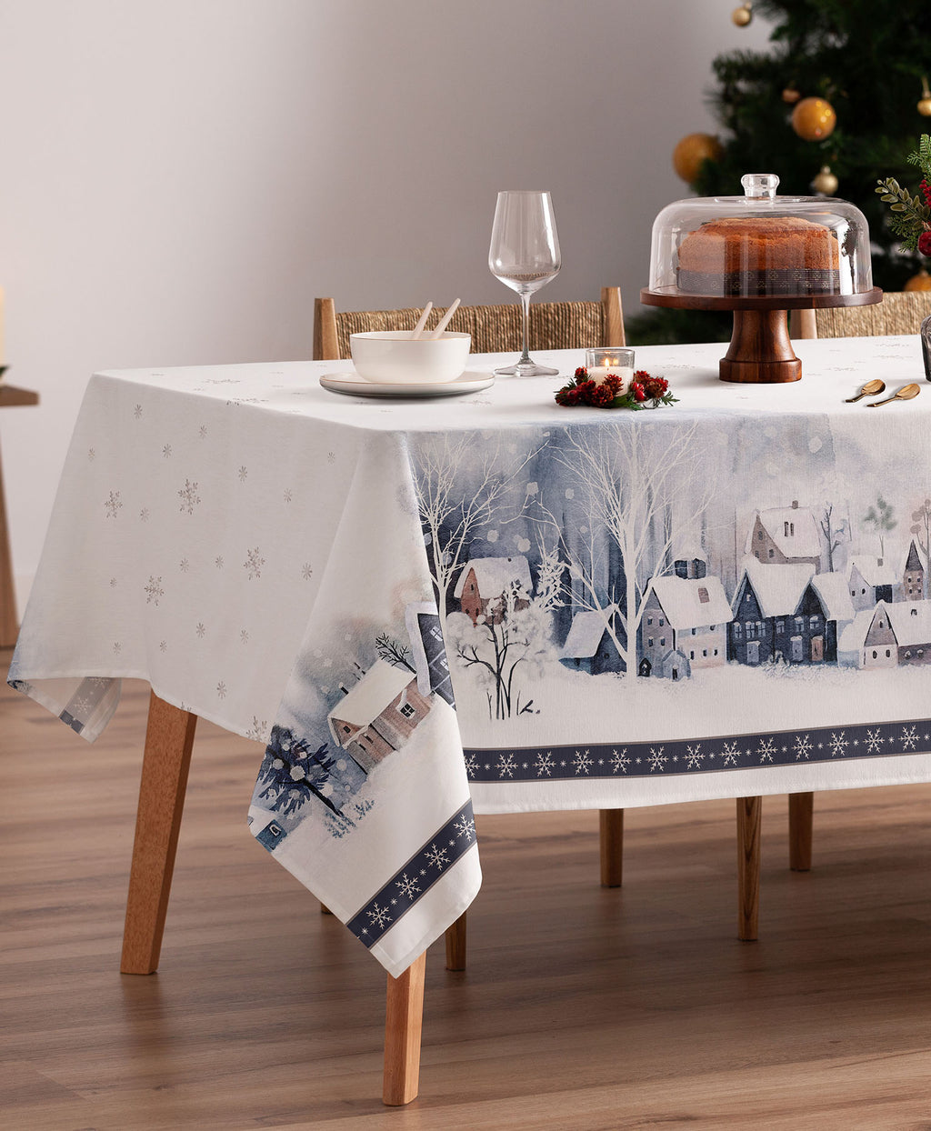 Mantel navidad Owen Azul