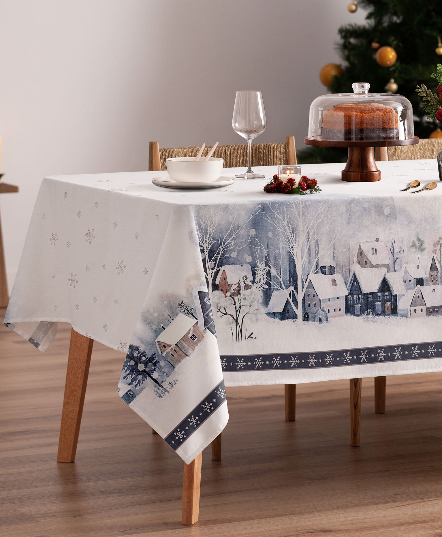 Mantel navidad Owen Azul