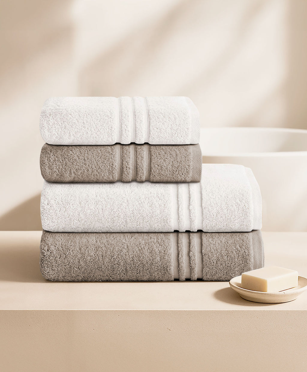 Pack bicolor Blanco-Taupe 700 gr