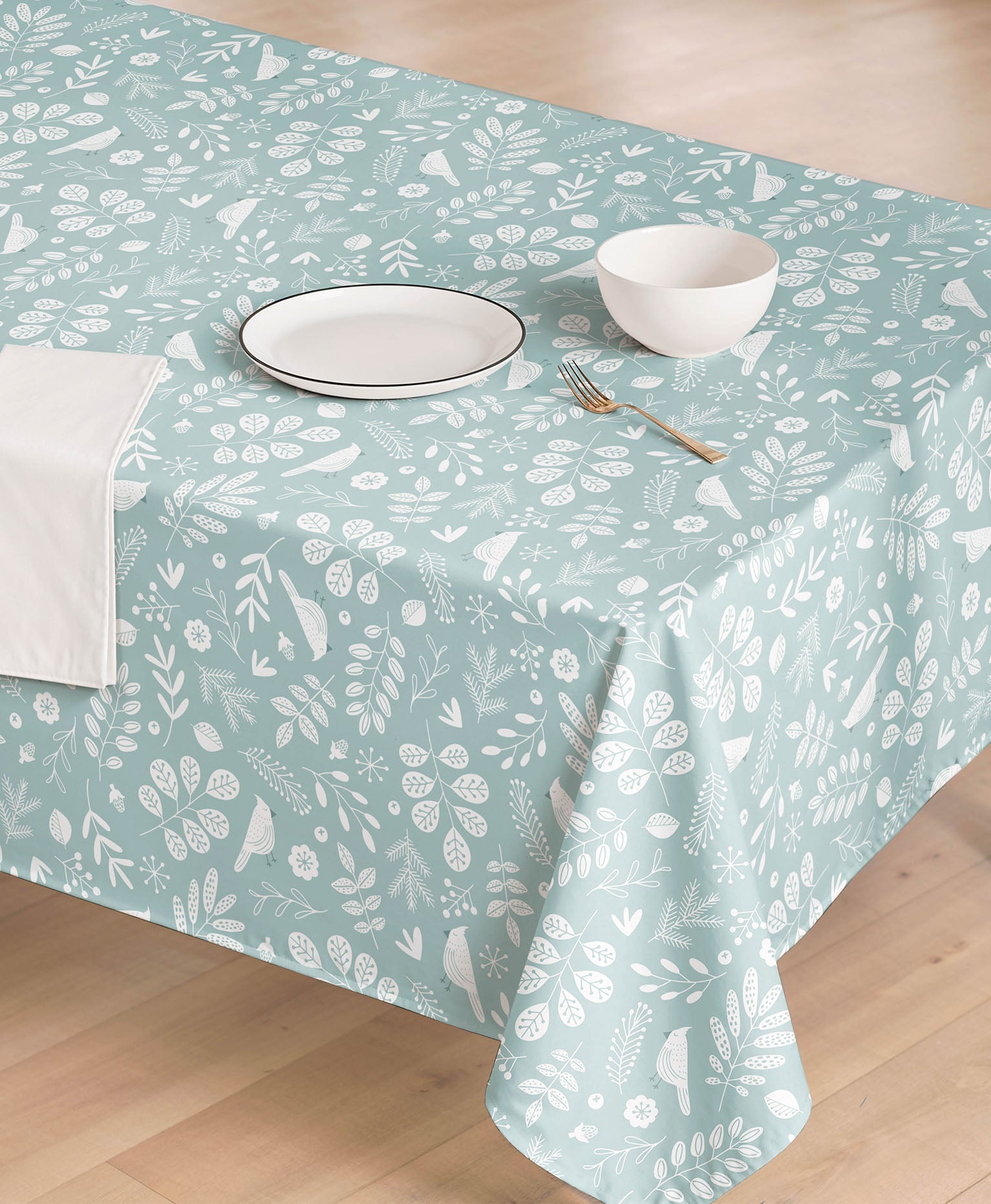 Mantel resinado Gorrión Azul
