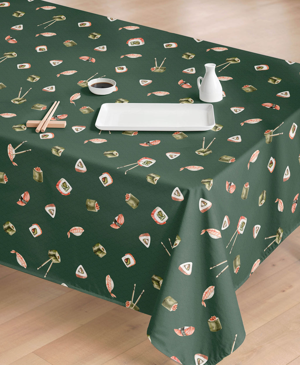 Mantel resinado Sushi Verde