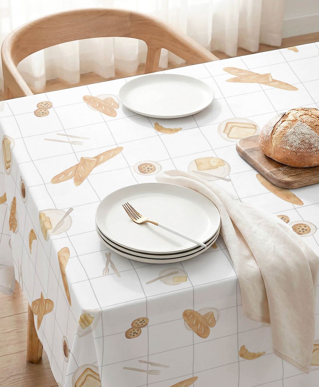 Mantel resinado Baguete Beige