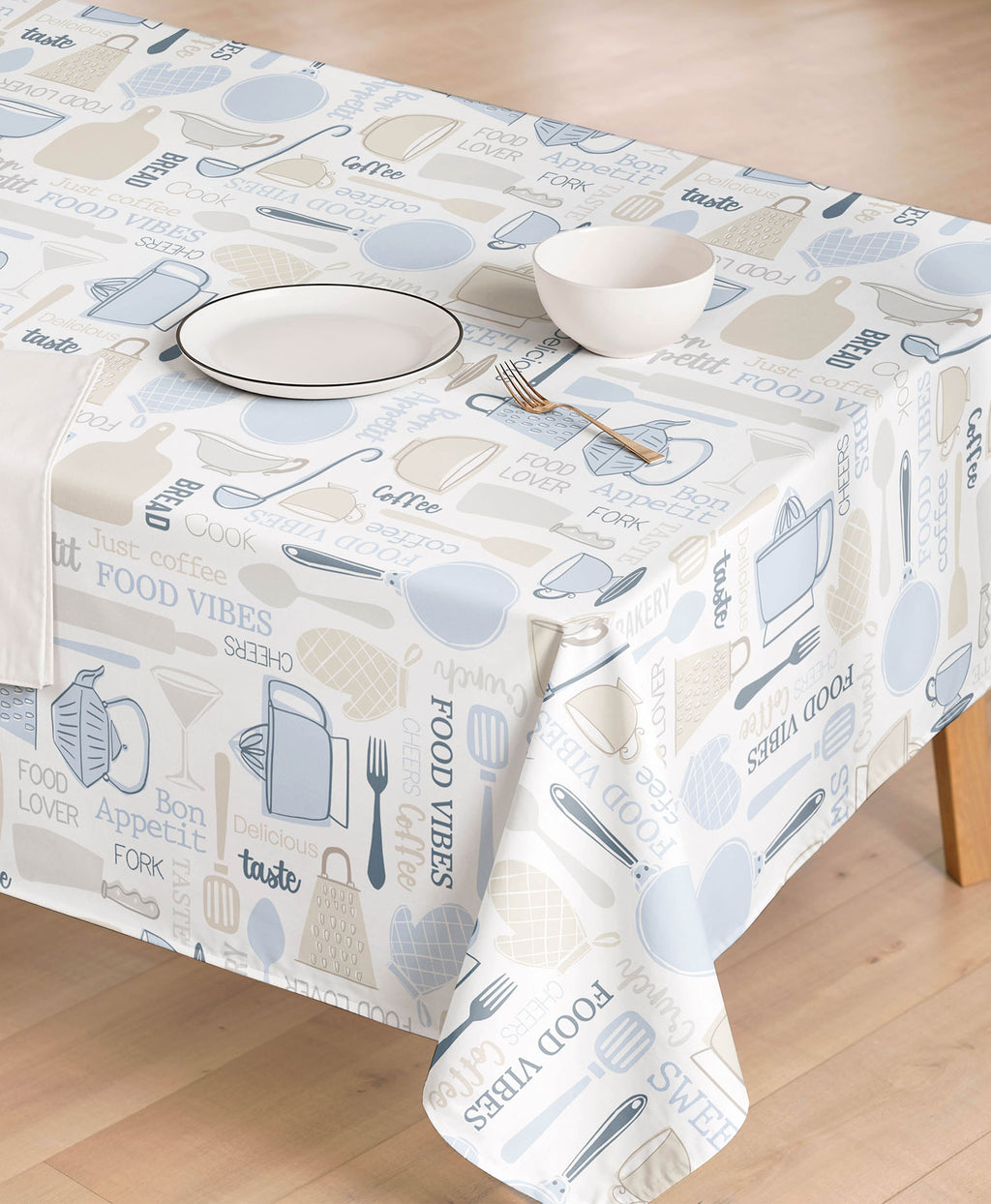 Mantel resinado Cocina Azul