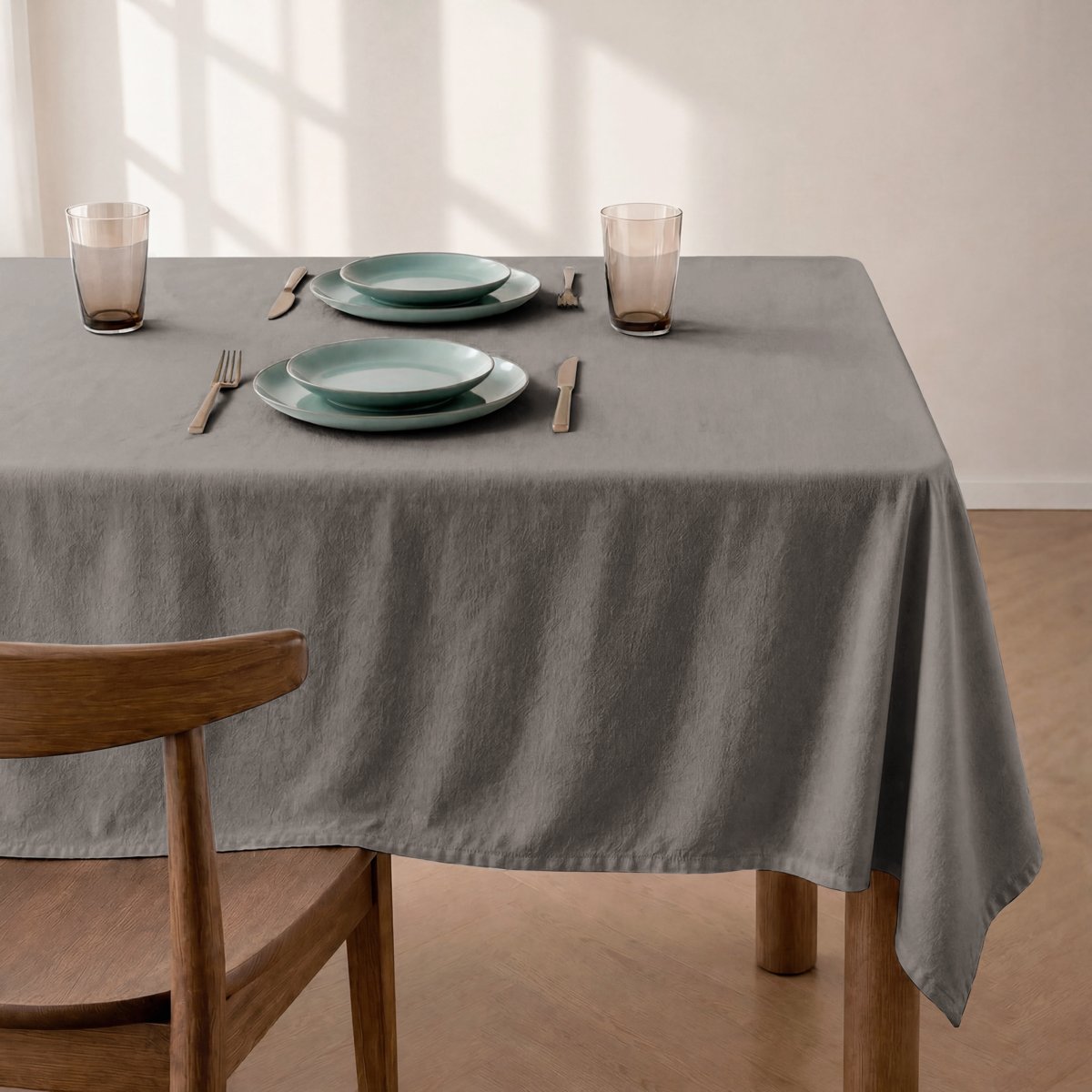 Mantel Antimanchas Trim Grey