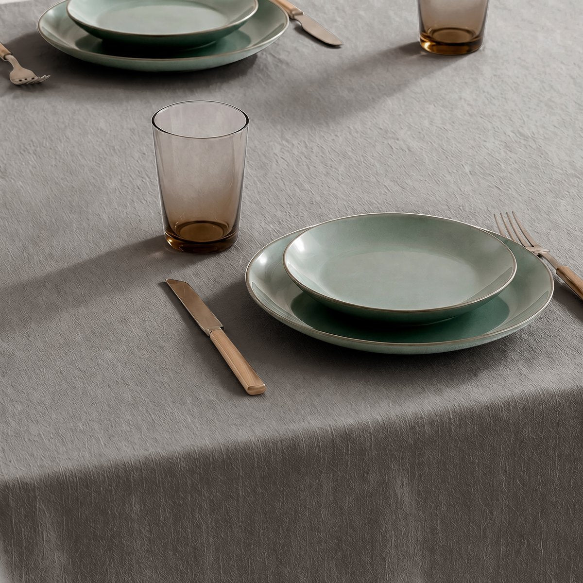 Mantel Antimanchas Trim Grey
