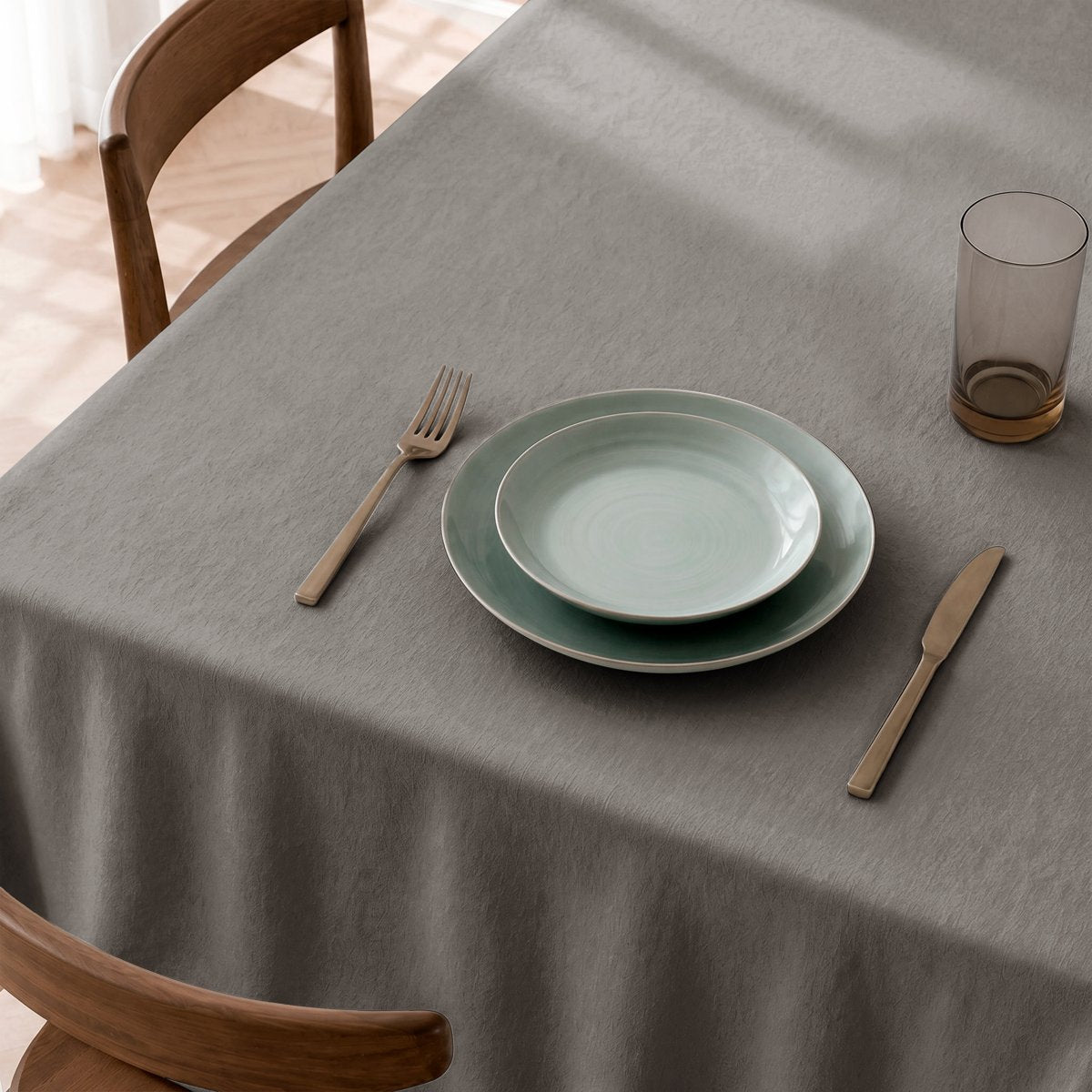 Mantel Antimanchas Trim Grey
