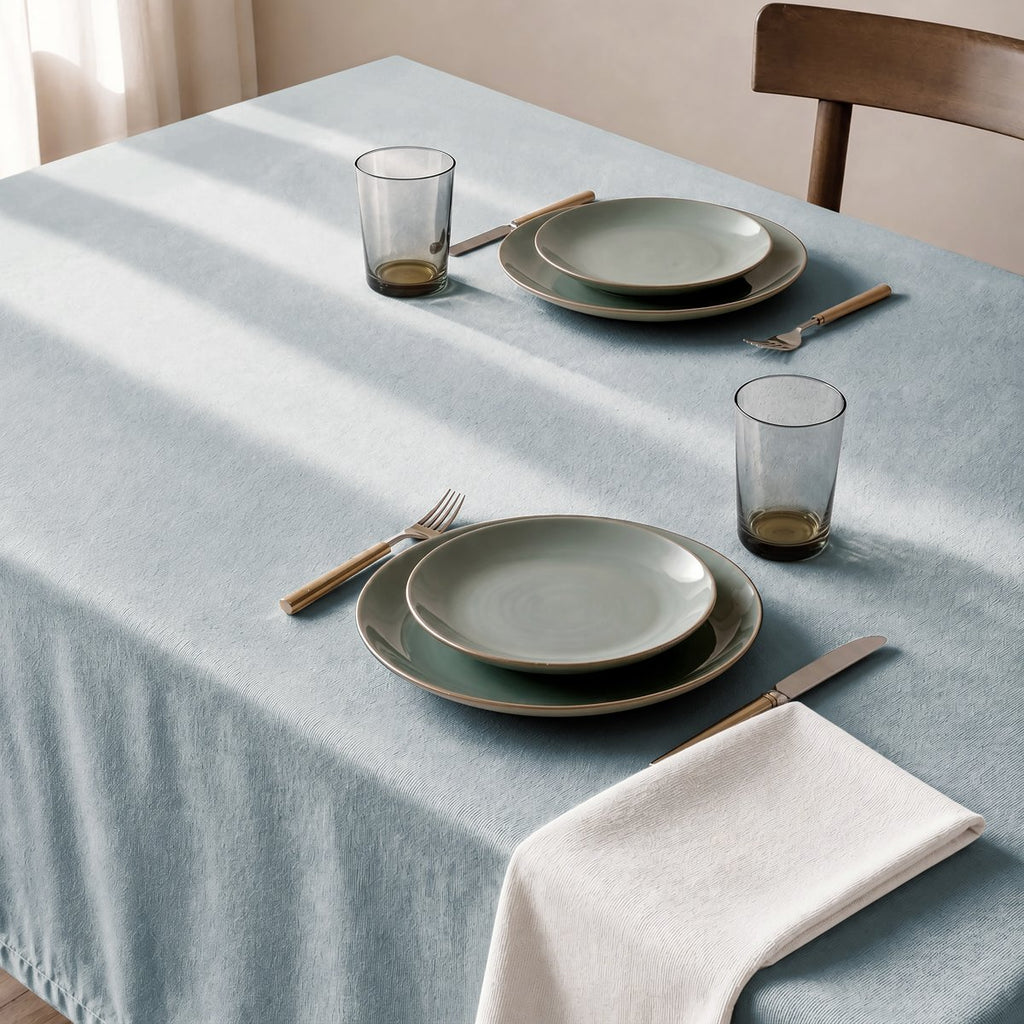 Mantel Antimanchas Trim Blue