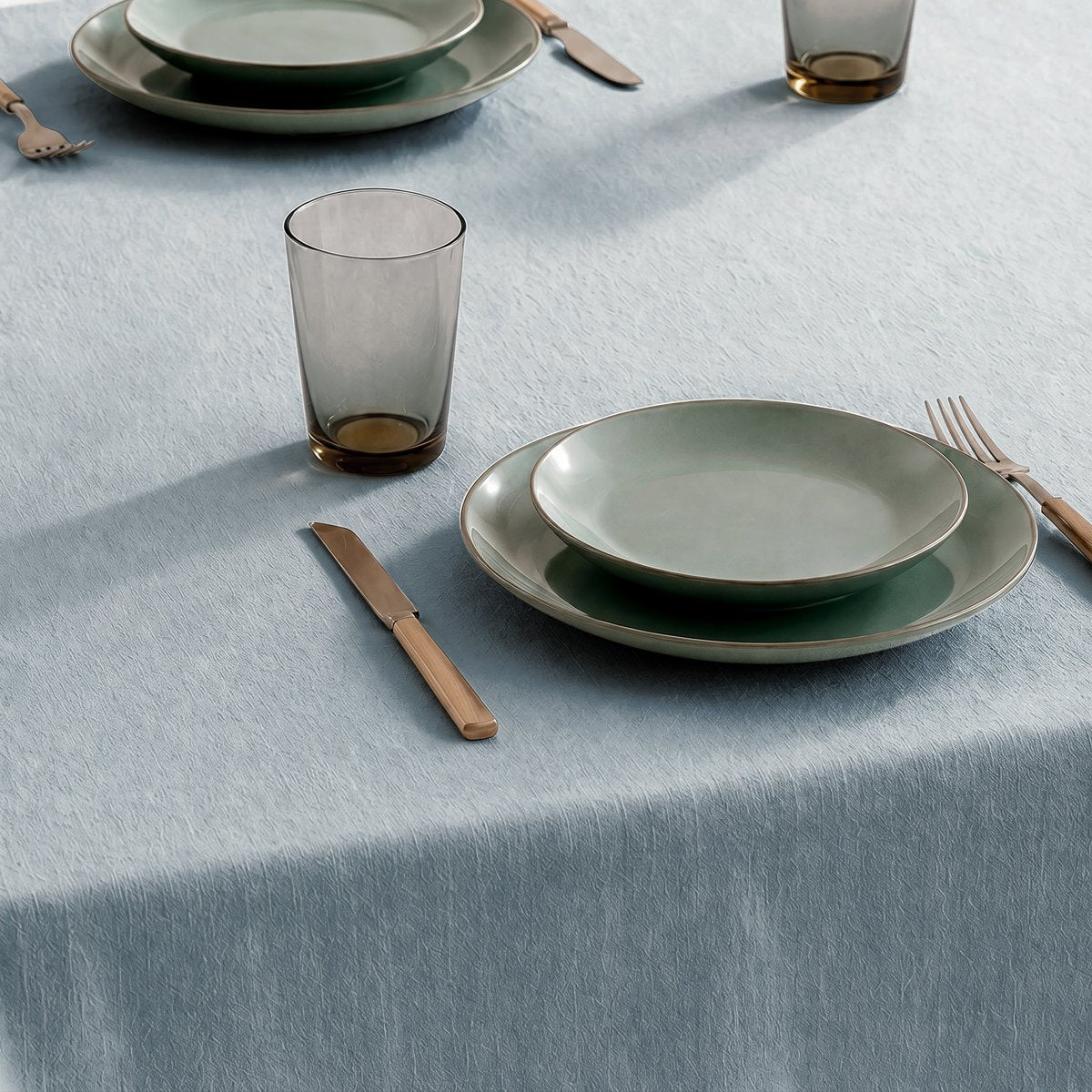 Mantel Antimanchas Trim Blue