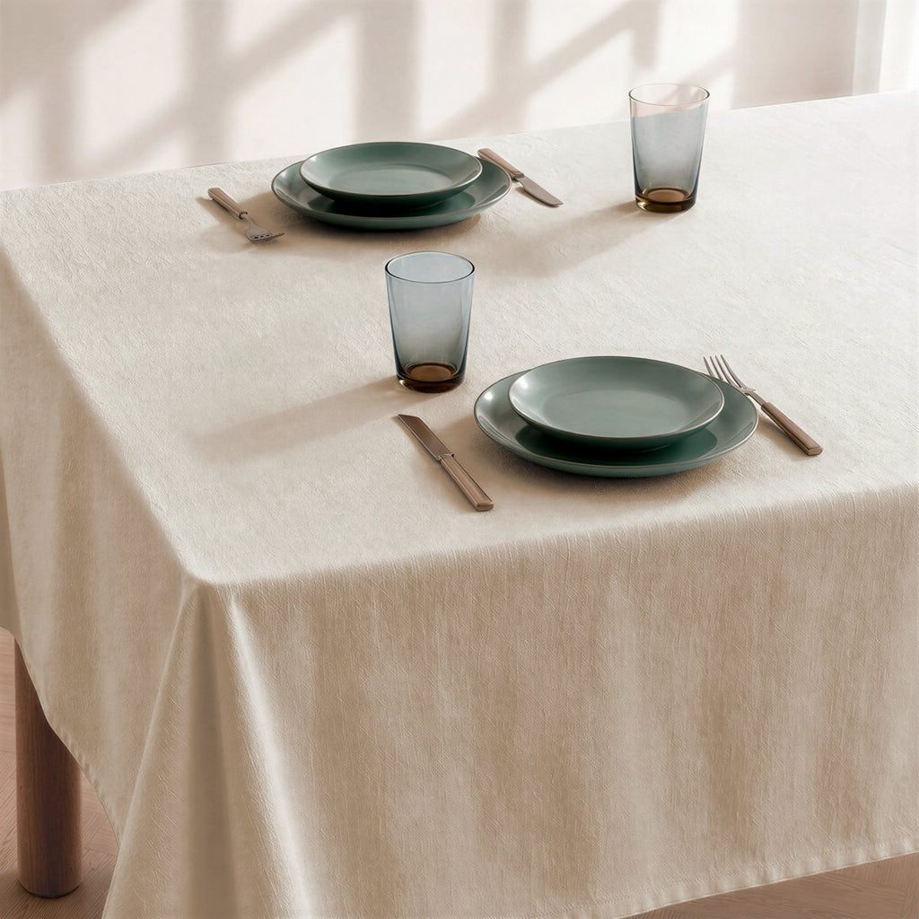 Mantel Antimanchas Trim Ivory