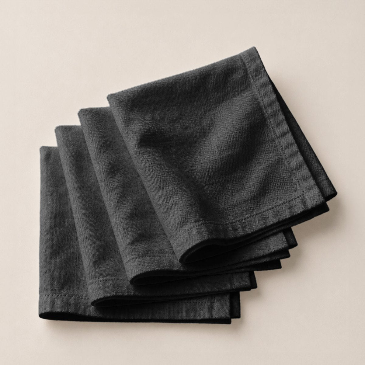 Pack 4 Servilletas Trim Black