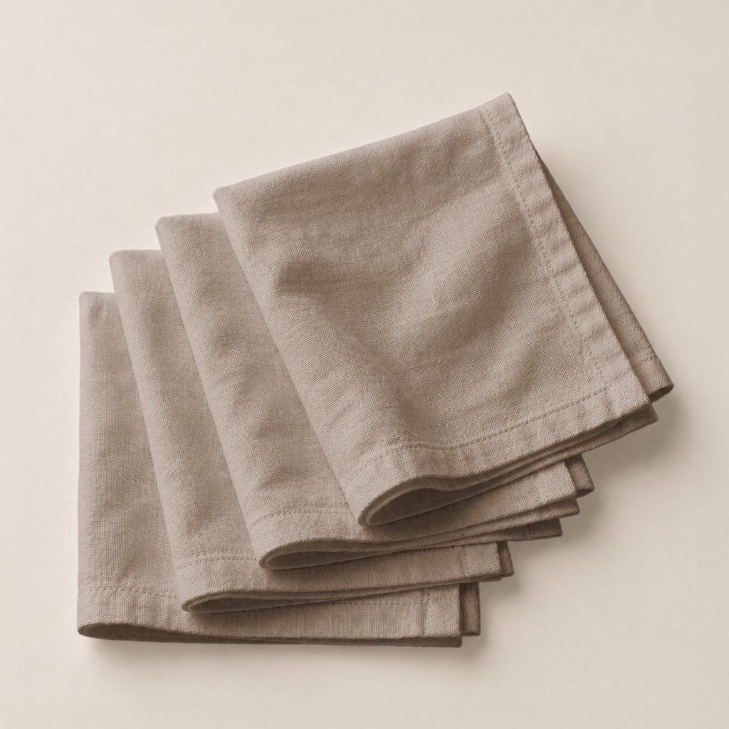 Pack 4 Servilletas Trim Moka