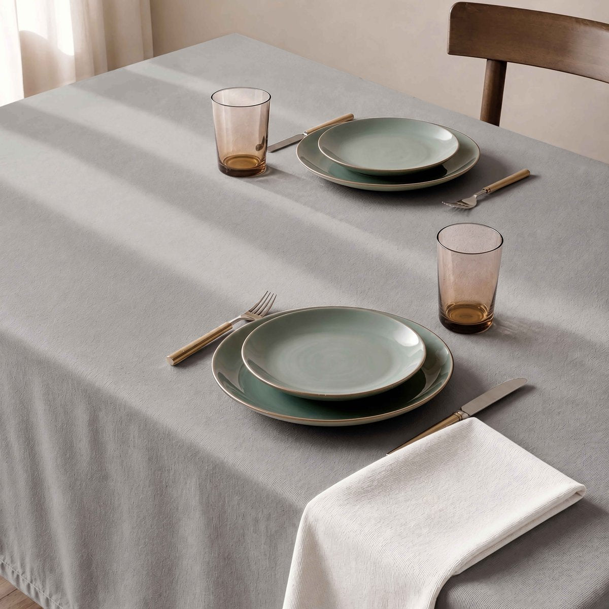 Mantel Antimanchas Trim Pearl
