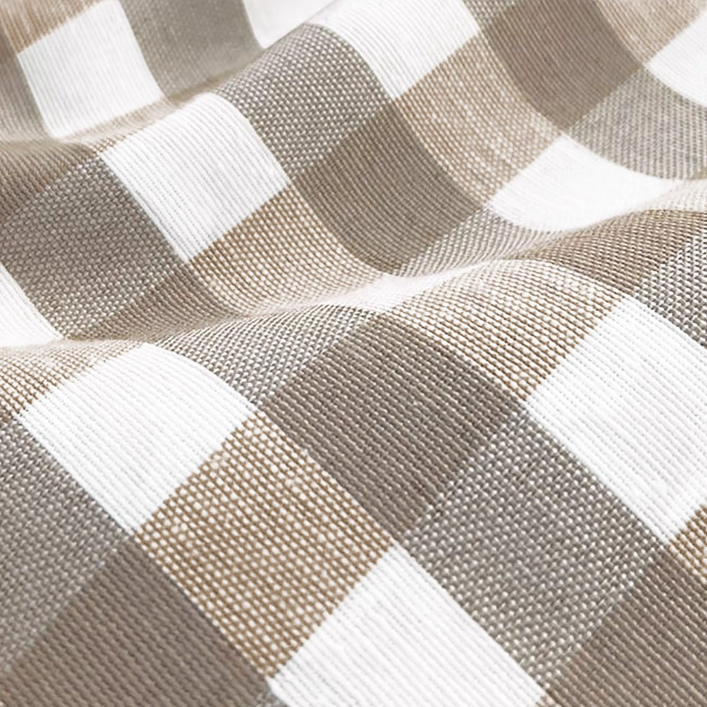 Mantel Antimanchas Vichy Taupe · Ibiza