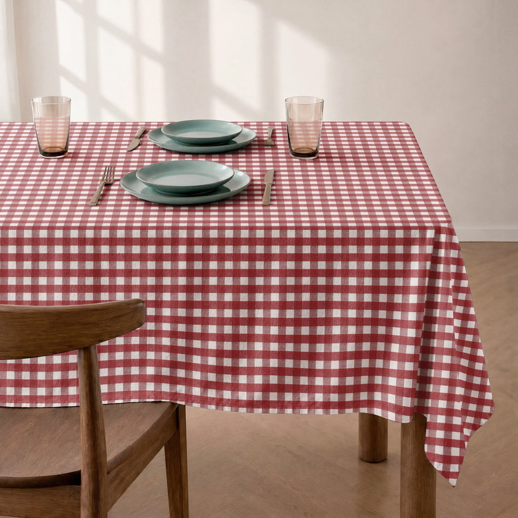 Mantel Antimanchas Vichy Rojo · Ibiza