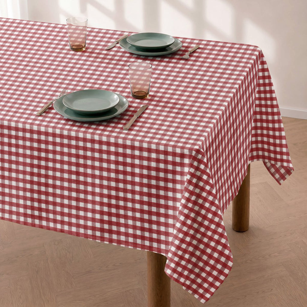 Mantel Antimanchas Vichy Rojo · Ibiza