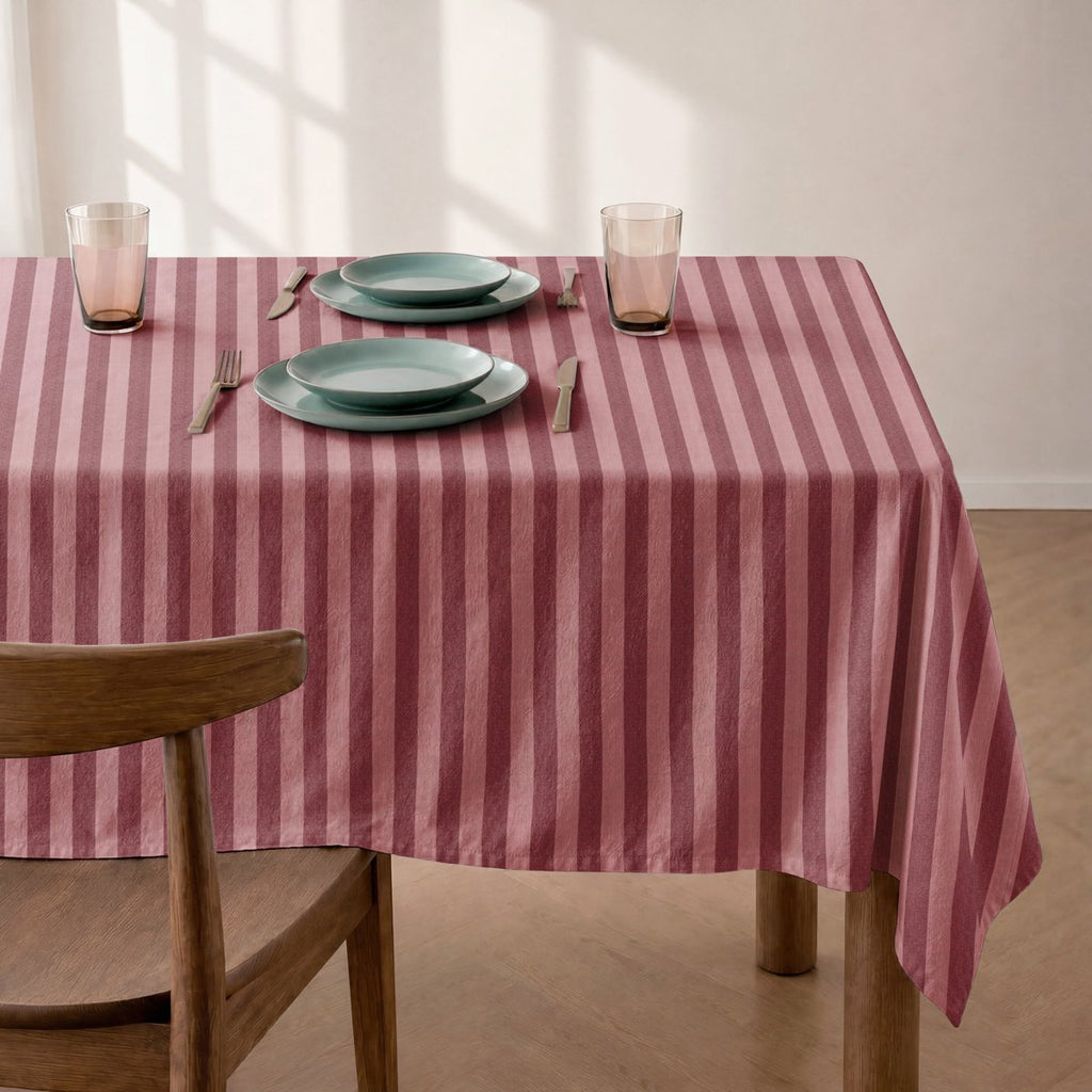 Mantel Antimanchas Rayas Rojo y Rosa · Horizon