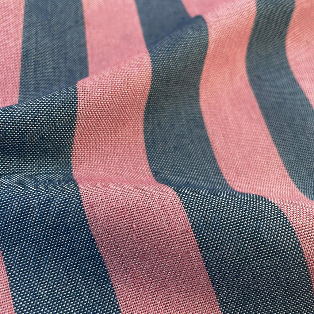 Mantel Antimanchas Rayas Azul y Rosa · Horizon