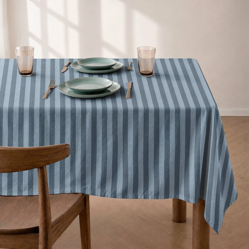 Mantel Antimanchas Rayas Azul Marino · Horizon