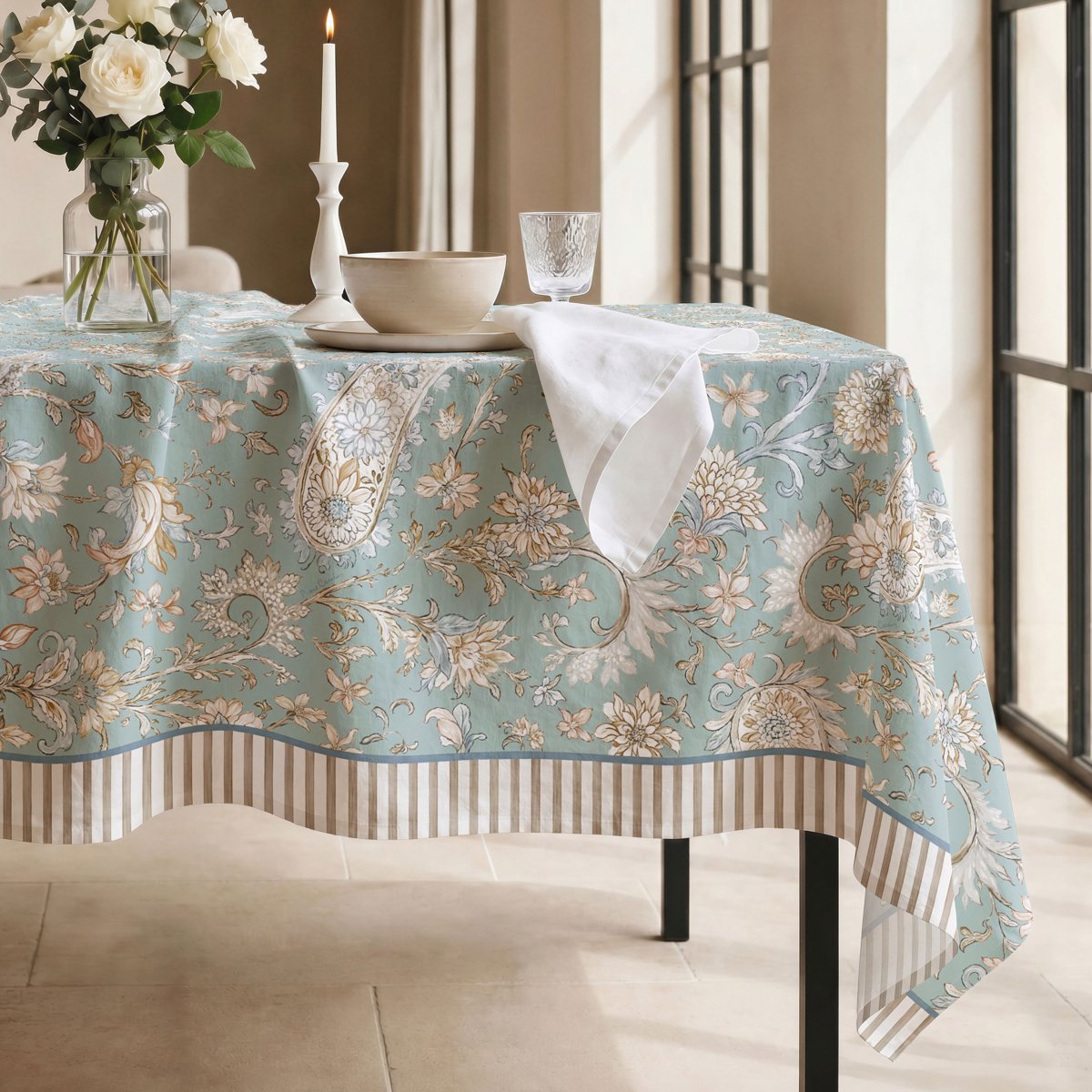 Mantel Antimanchas Cristal Blue · Pierre Cardin
