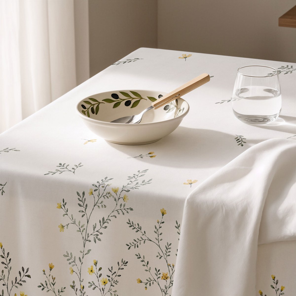 Mantel Antimanchas Jasmin Verde · Pierre Cardin