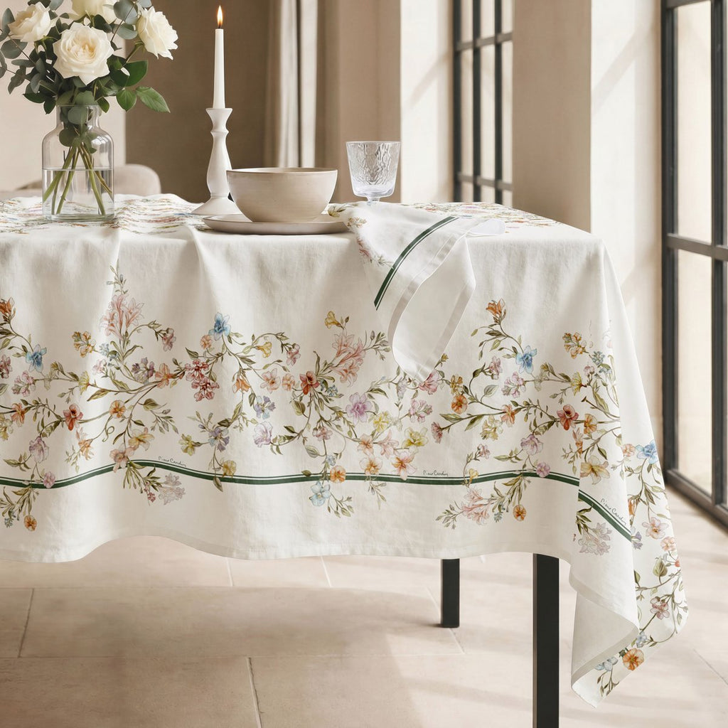 Mantel Antimanchas Juliette Verde · Pierre Cardin