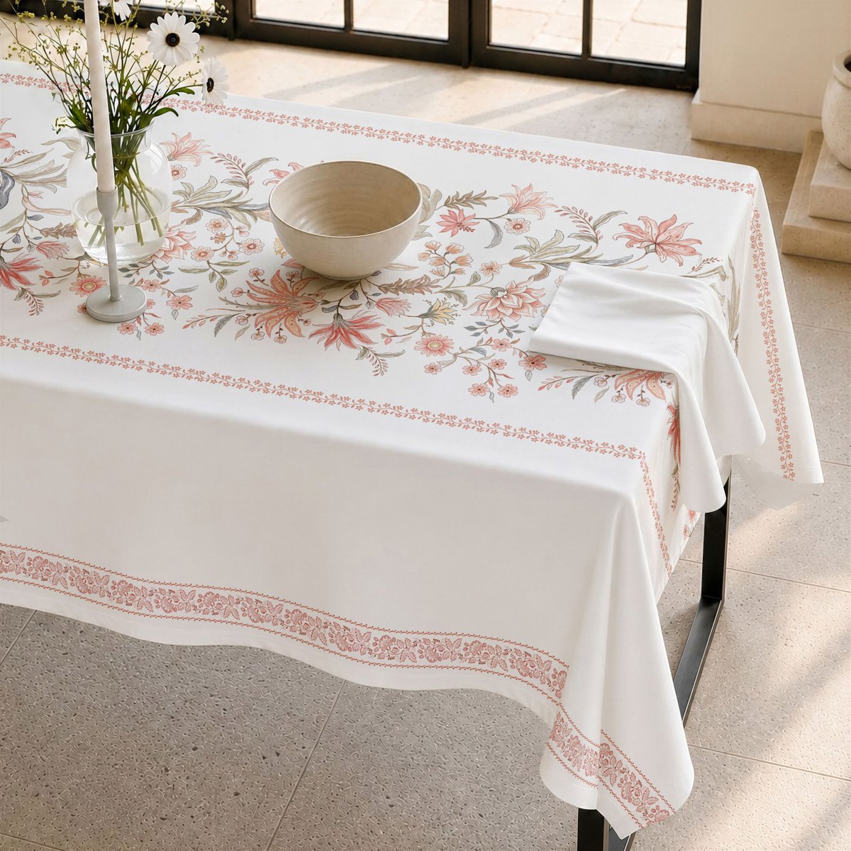 Mantel Antimanchas Opale White · Pierre Cardin