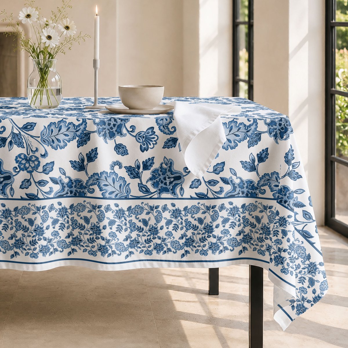 Mantel Antimanchas Saphir Azul · Pierre Cardin