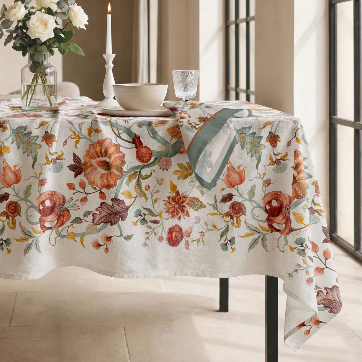 Mantel Antimanchas Simone Multicolor · Pierre Cardin