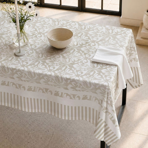 Mantel Antimanchas Belleville Beige · Pierre Cardin