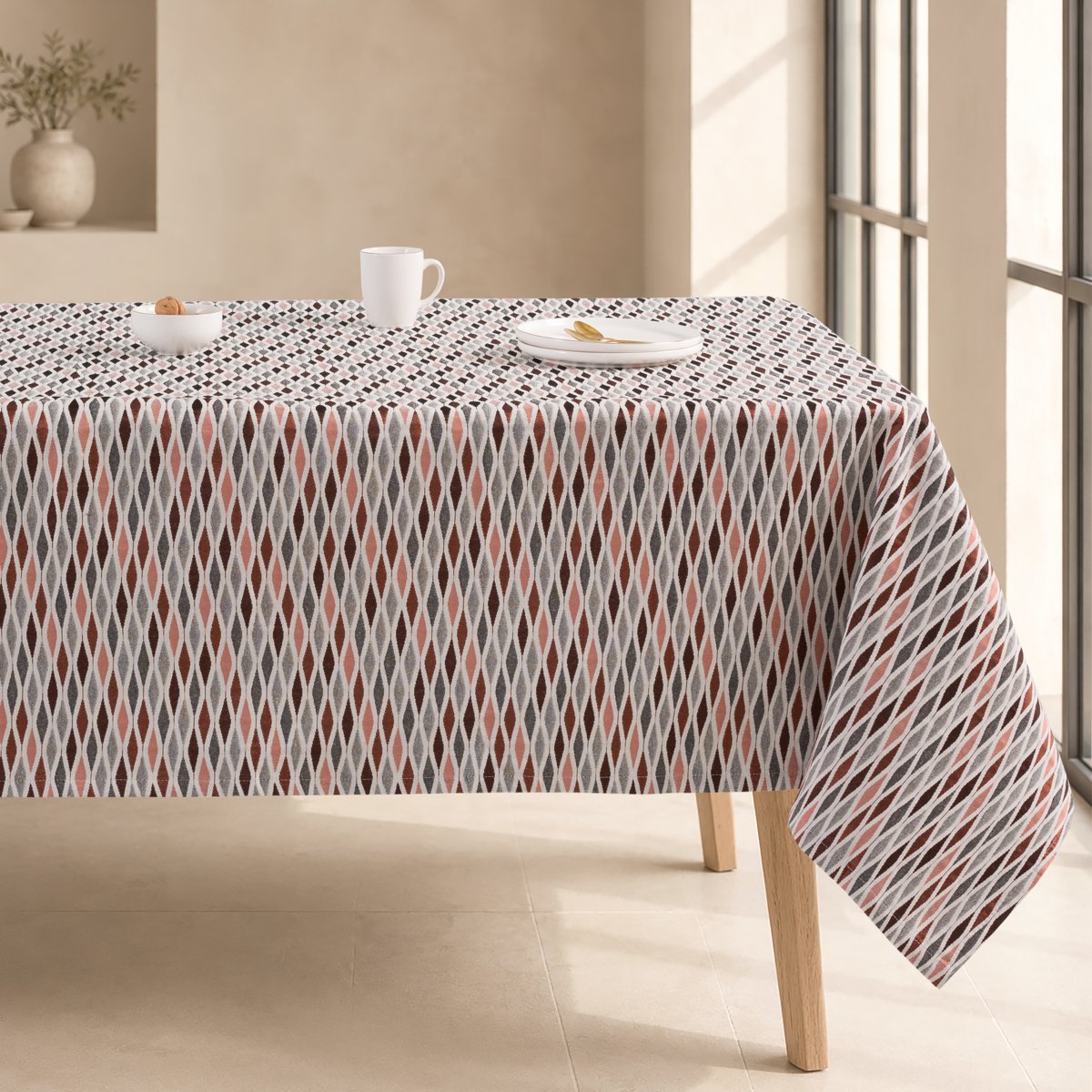 Mantel Jacquard Adeline Coral · Pierre Cardin