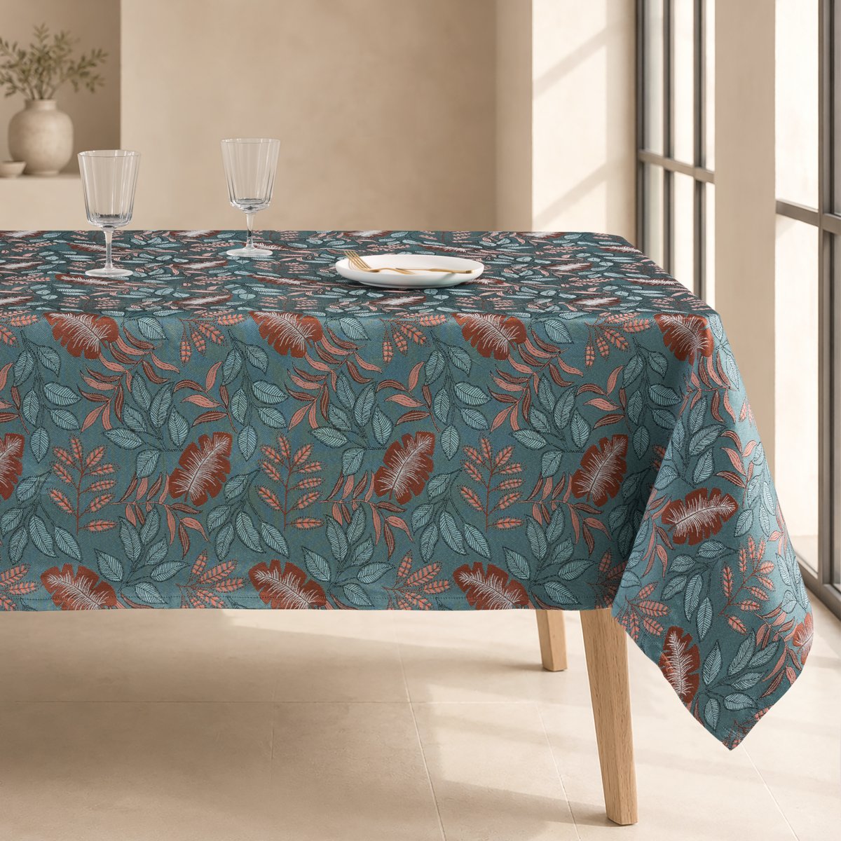 Mantel Jacquard Arles Agua · Pierre Cardin