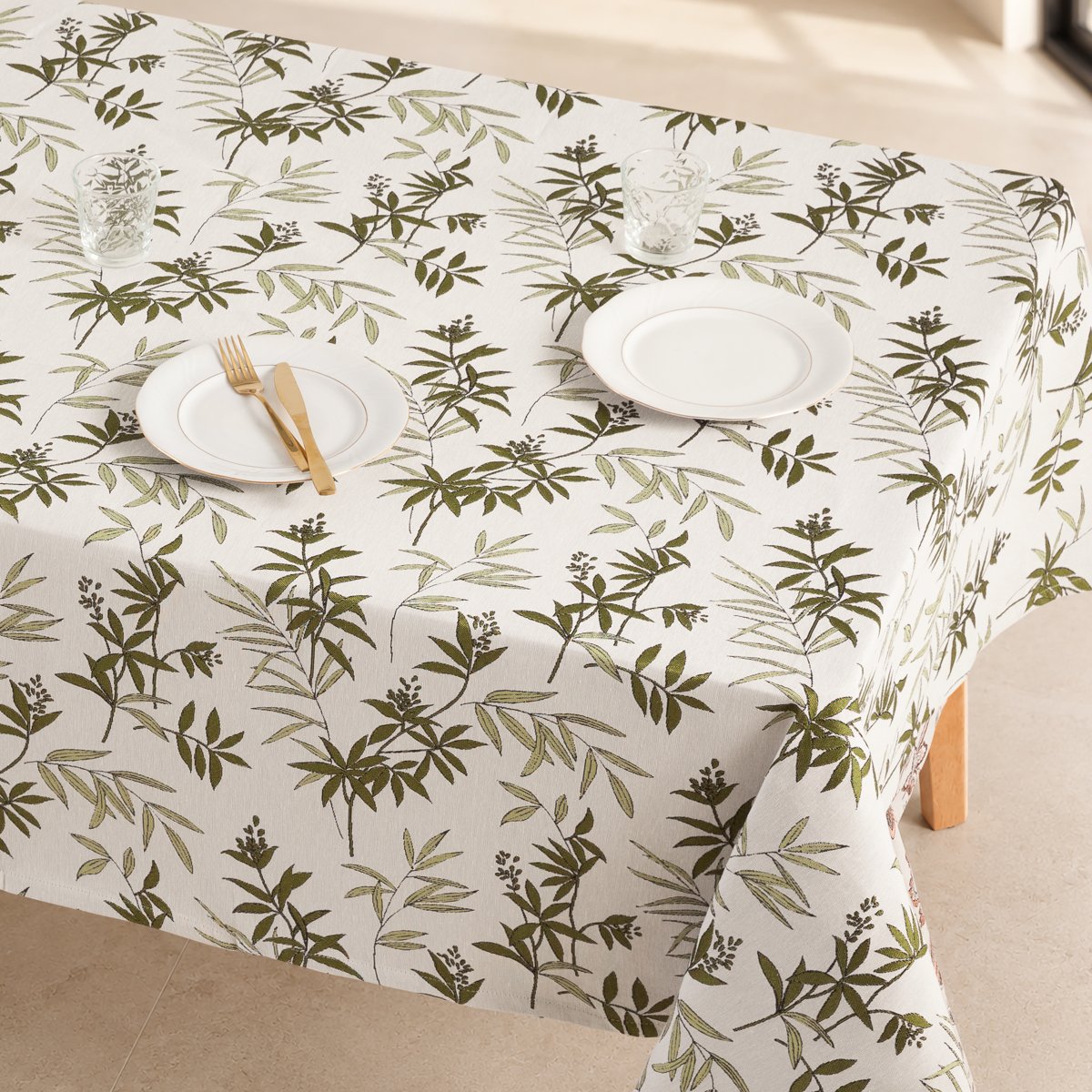 Mantel Jacquard Charlotte Verde · Pierre Cardin