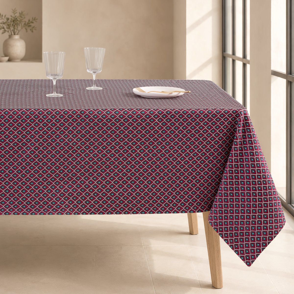 Mantel Jacquard Marielle Burdeos · Pierre Cardin