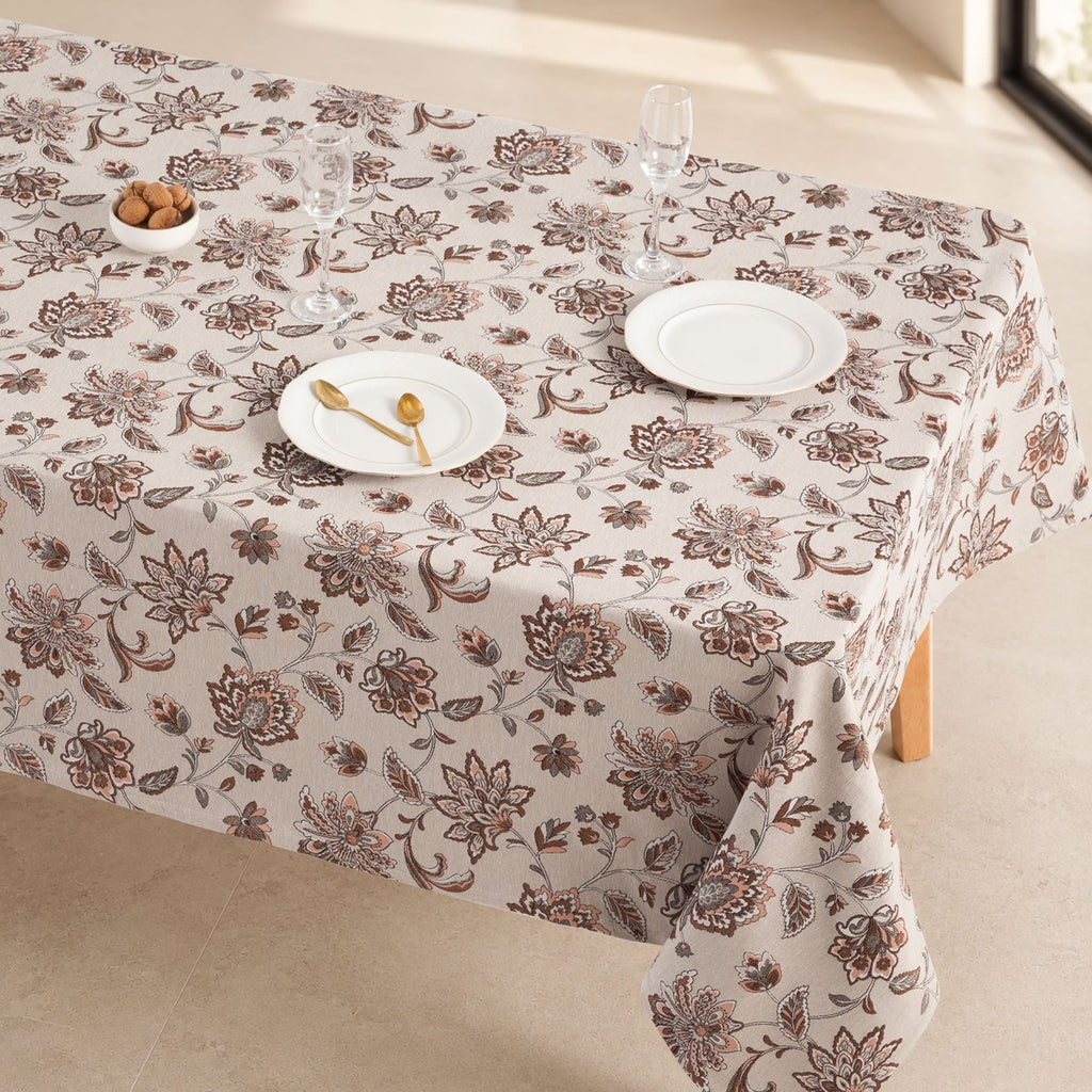 Mantel Jacquard Olivier Terracota · Pierre Cardin